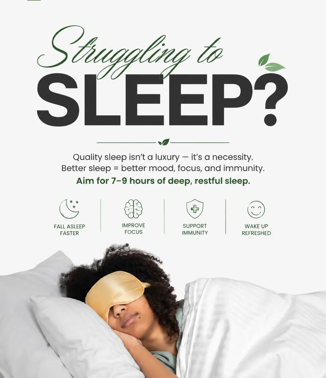 Sleep & Recovery supplements for restful sleep and relaxation