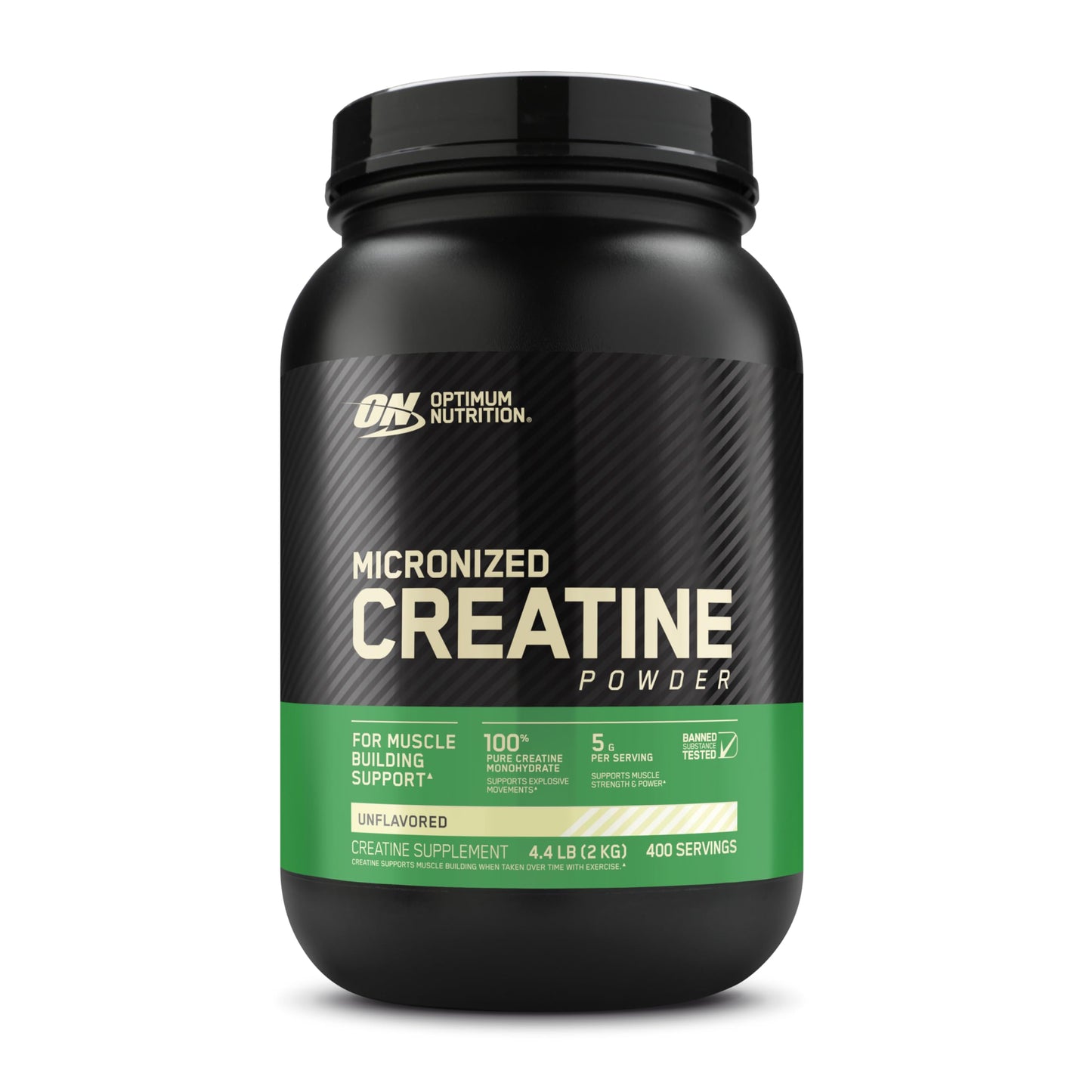 Optimum Nutrition Micronized Creatine Monohydrate Powder Unflavored 400 Servings 2000 Grams (Packaging May Vary)