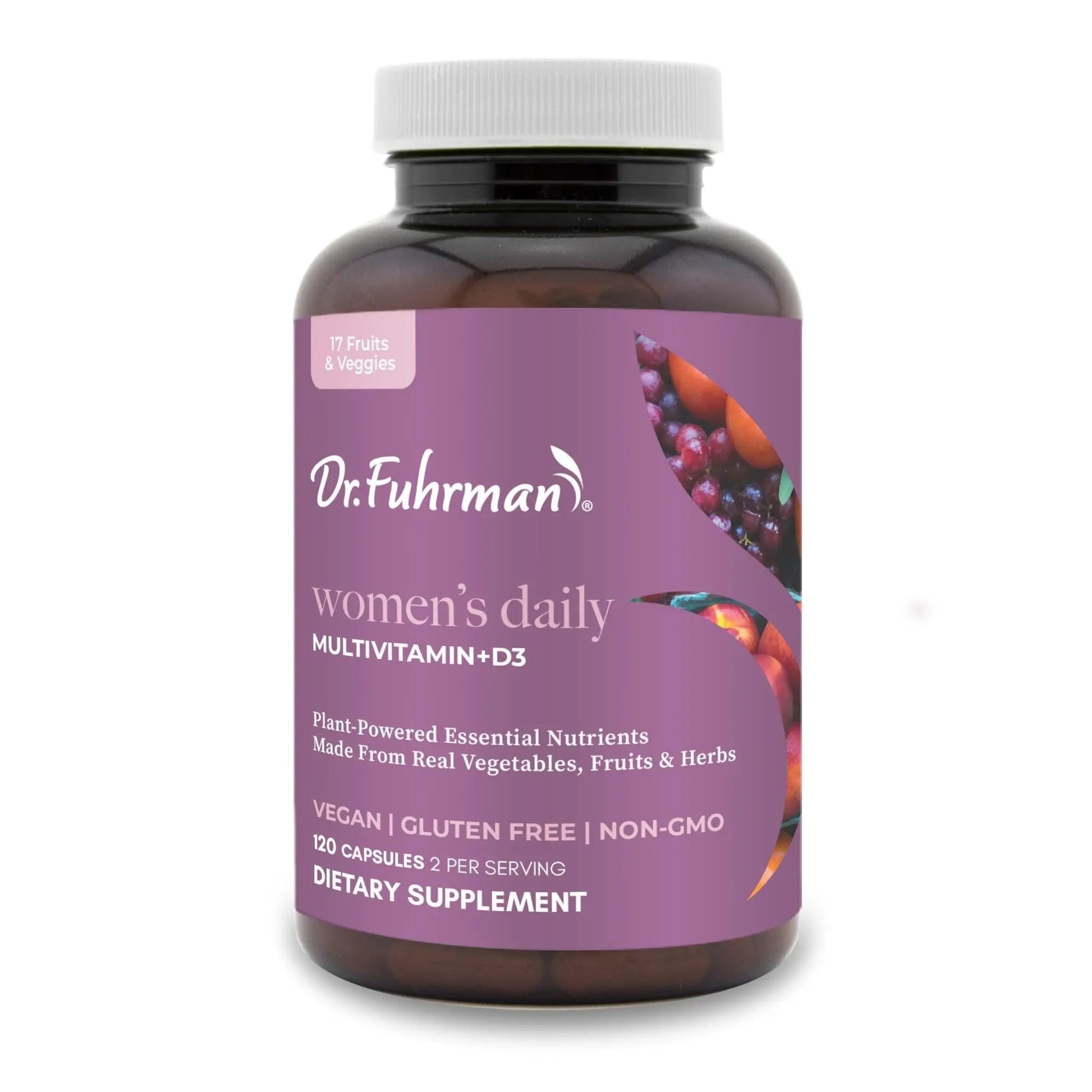 Dr. Fuhrman Women's Daily Multivitamin 120 Capsules Vegan Supplement