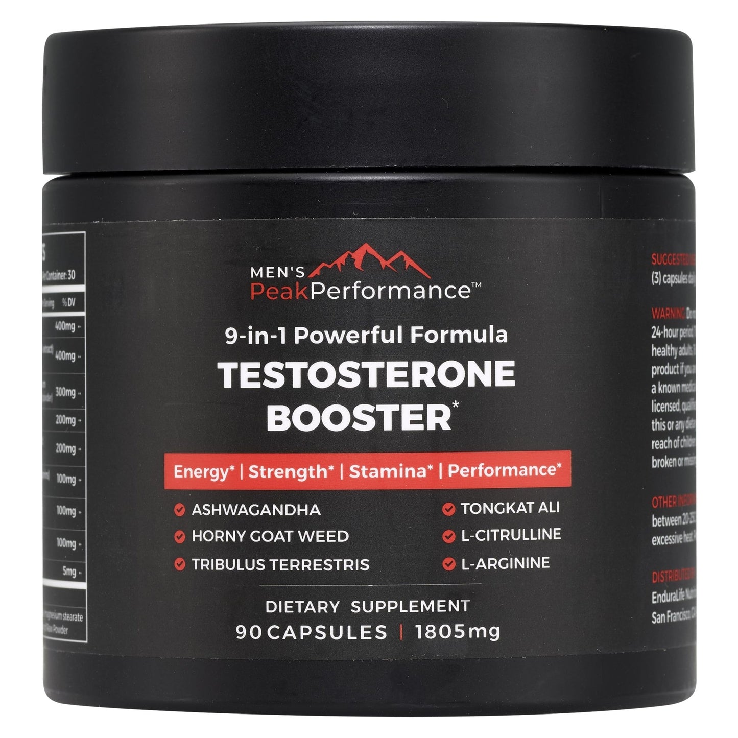 PeakPerformance Testosterone Booster for Men 90 Capsules