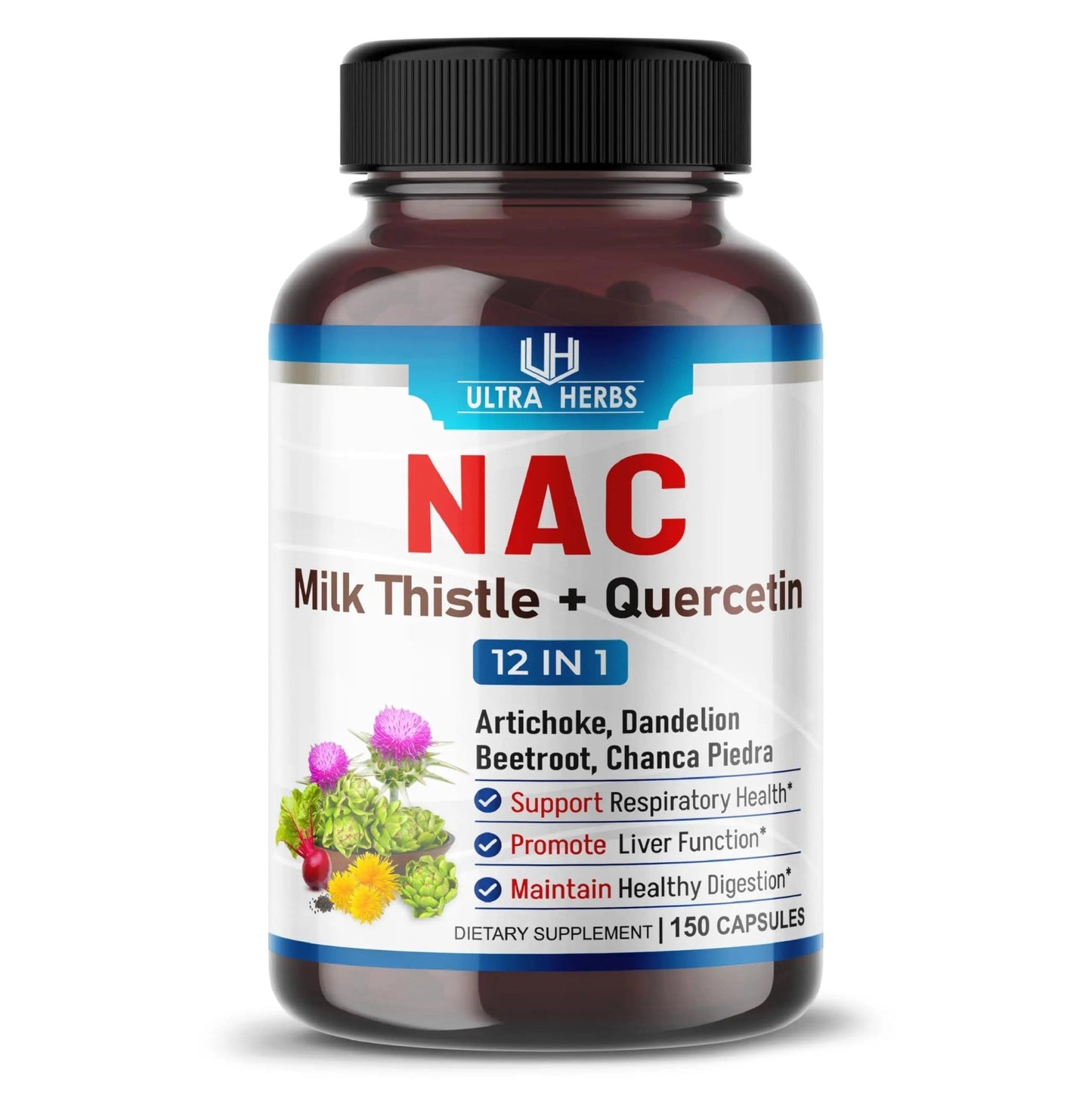 NAC Supplement for liver and immune support with Milk Thistle